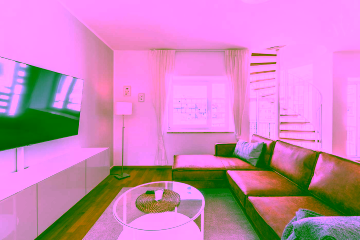 Wohnzimmer - Lichtdurchflutete 3-Zimmer-Wohnung mit Blick über Berlin – große Dachterrasse