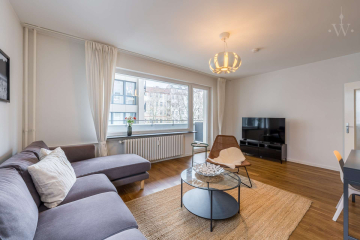 woonwoon-berlin-wohnen-auf-zei - Lichtdurchflutete möblierte 3-Zimmer-Wohnung mit Blick ins Grüne