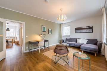 woonwoon-berlin-wohnen-auf-zei - Lichtdurchflutete möblierte 3-Zimmer-Wohnung mit Blick ins Grüne