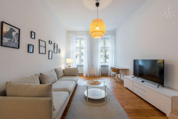 woonwoon-berlin-wohnen-auf-zei - Charmante 2-Zimmerwohnung mit Balkon: Schöne vollmöblierte Altbau-Wohnung im Szeneviertel Wedding