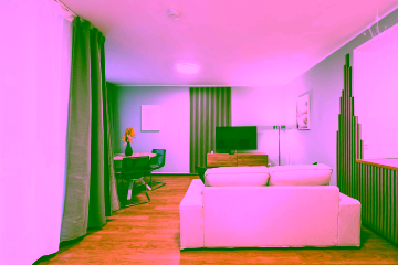 Wohnzimmer - Möbliertes 2-Zimmer-Apartment in ruhiger Lage mit großem Balkon