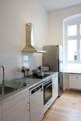 Küche - Gemütlich möblierte 3-Zimmer-Wohnung im Szenebezirk Prenzlauer Berg