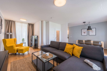 Wohnzimmer - Unsere traumhaft möblierte 3-Zimmerwohnung direkt am Checkpoint Charlie