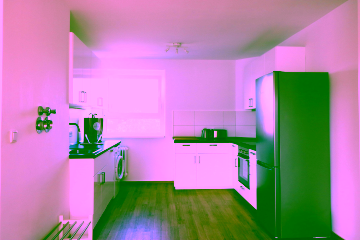 Küche - Modern eingerichtete 4-Zimmer-Dachgeschosswohnung mit sonnigem Balkon zum ruhigen Innenhof