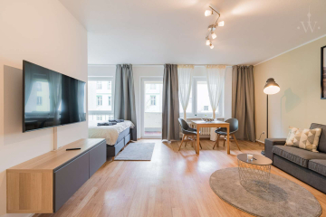 Wohnzimmer - Gemütliches 1-Zimmer-Apartment in ruhiger, zentraler Lage