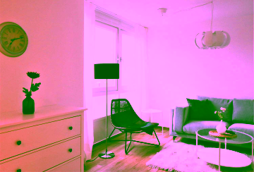 Wohnzimmer - Modern eingerichtete 3-Zimmer-Wohnung fußläufig zum Potsdamer Platz