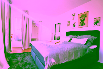 Schlafzimmer - Möbliertes 2-Zimmer-Apartment mit großer Dachterrasse