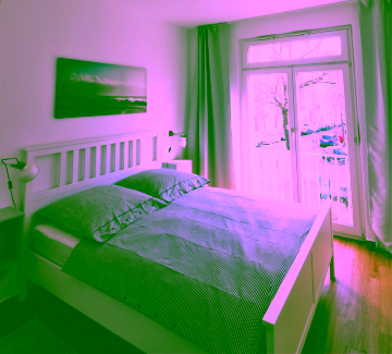 Schlafzimmer - 3-Zimmer Wohnung mit Blick auf das Schloss Charlottenburg