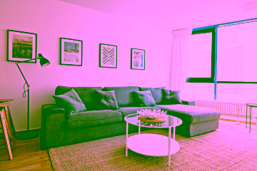 Wohnzimmer2 - Möblierte 4-Zimmer-Wohnung nahe des Potsdamer Platzes