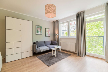 Wohnzimmer - Schickes 1-Zimmer Apartment unweit des Volksparks Schöneberg